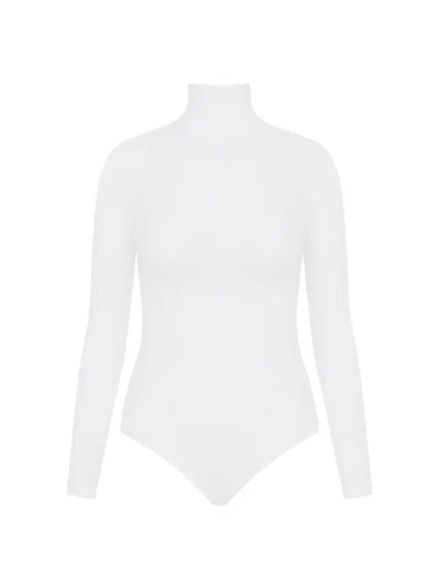 Women's Long Sleeve Turtleneck Bodysuit - White