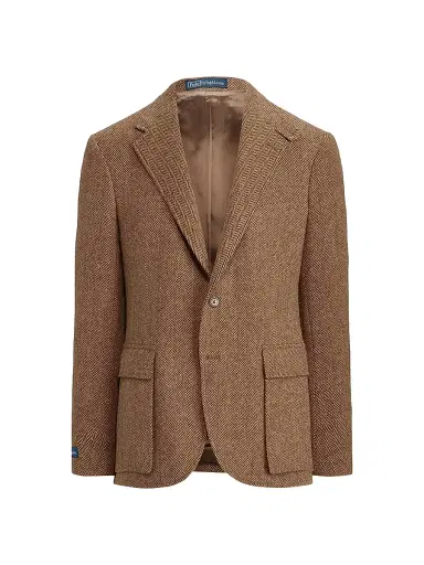 Polo Ralph Lauren Men's RL67 Herringbone Wool Two-Button Sport Coat - Brown And Camel | Thumbnail 1 Polo Ralph Lauren Men's RL67 Herringbone Wool Two-Button Sport Coat - Brown And Camel | Thumbnail 1