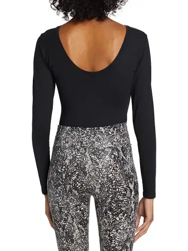 Spanx Women's Long Sleeve Scoop Bodysuit - Classic Black - Size 22 | Thumbnail 5