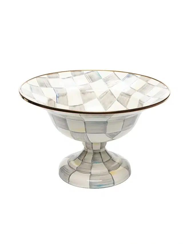 Sterling Check Compote - Courtly Check Small