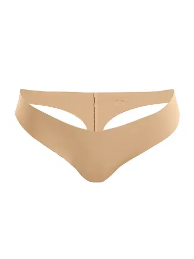Commando Women's Stretch Microfiber Thong - Beige | Thumbnail 1