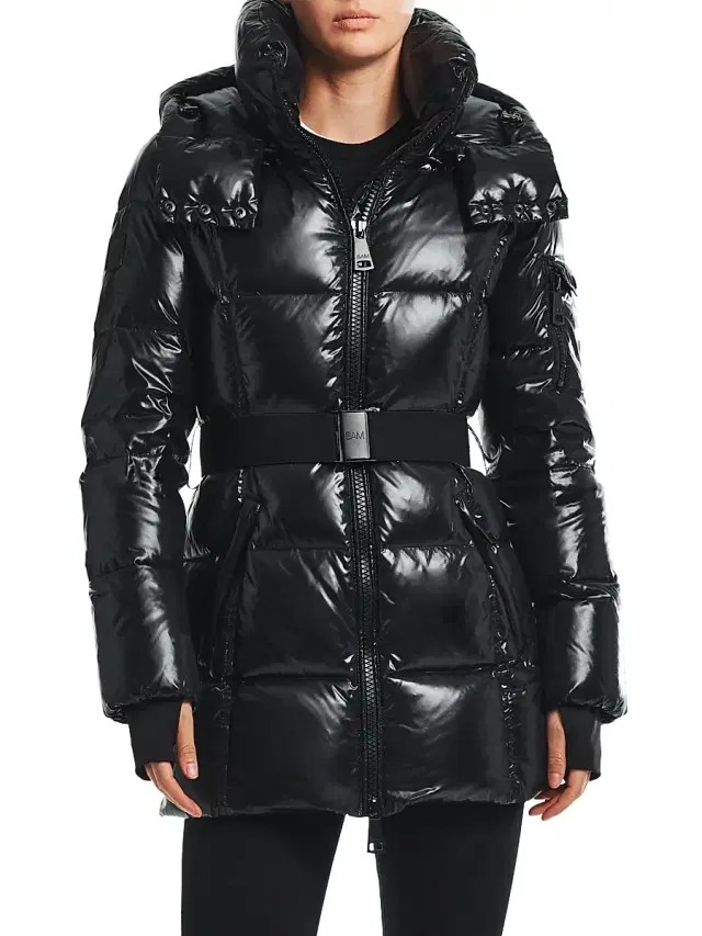 Sam. Women's Soho Belted Down Mid-Length Puffer Jacket