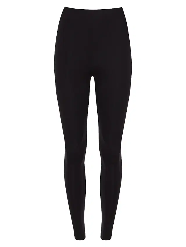 Women's Neoprene Leggings - Black