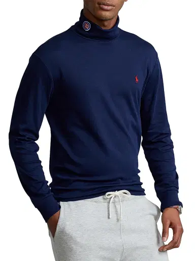 Polo Ralph Lauren Men's Cubs Long-Sleeve Turtleneck - Cruise Navy | Thumbnail 2