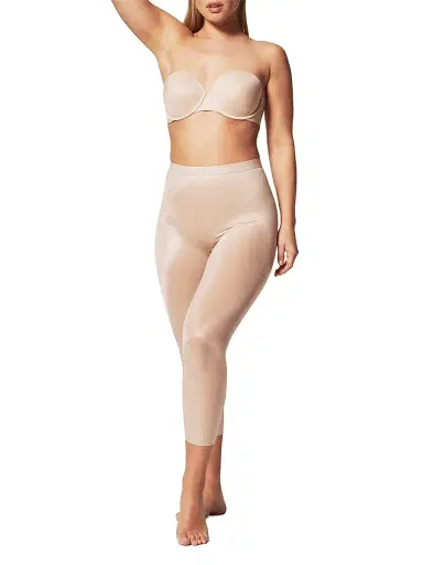 Spanx Women's Thinstincts Single-Layer Leggings - Champagne Beige - Size 18 | Thumbnail 2