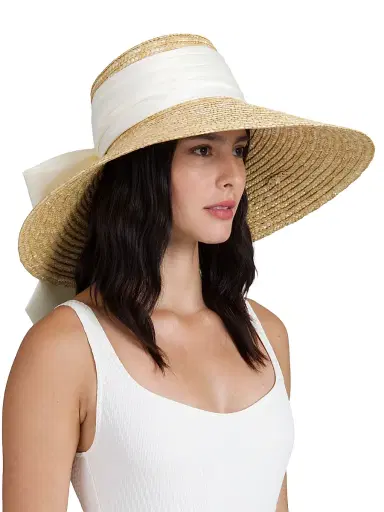 Eugenia Kim Women's Mirabel Satin Bow Sunhat | Thumbnail 4