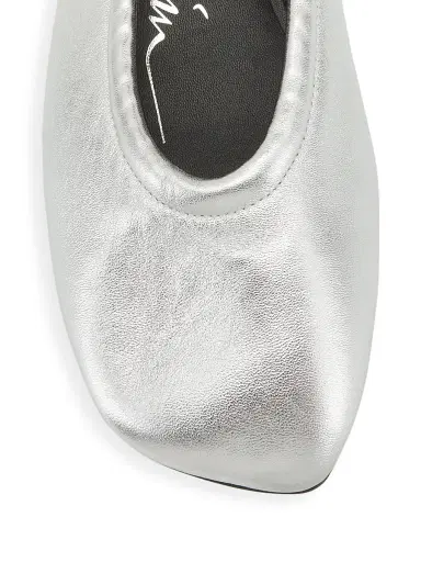 3.1 Phillip Lim Women's Stretch-Back Metallic Leather Ballet Flats | Thumbnail 4 3.1 Phillip Lim Women's Stretch-Back Metallic Leather Ballet Flats | Thumbnail 4