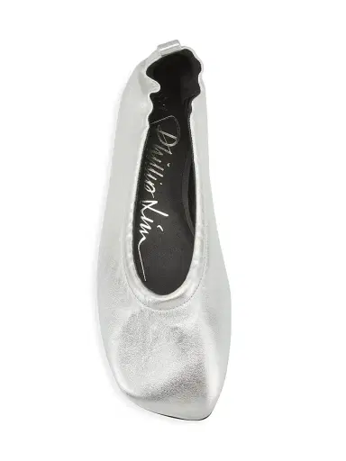 3.1 Phillip Lim Women's Stretch-Back Metallic Leather Ballet Flats | Thumbnail 5 3.1 Phillip Lim Women's Stretch-Back Metallic Leather Ballet Flats | Thumbnail 5