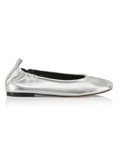 3.1 Phillip Lim Women's Stretch-Back Metallic Leather Ballet Flats | Thumbnail 1 3.1 Phillip Lim Women's Stretch-Back Metallic Leather Ballet Flats | Thumbnail 1
