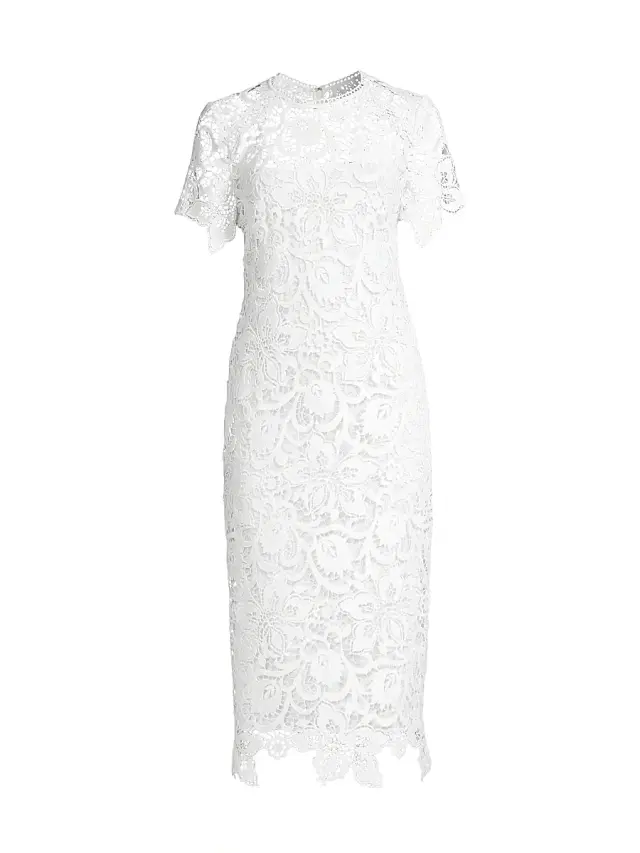 Shoshanna Women's Kiriya Lace Sheath Dress - White