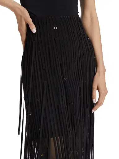 Jason Wu Collection Women's Fringed Tulle Pencil Skirt | Thumbnail 6