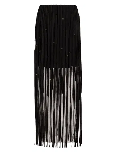 Jason Wu Collection Women's Fringed Tulle Pencil Skirt | Thumbnail 1