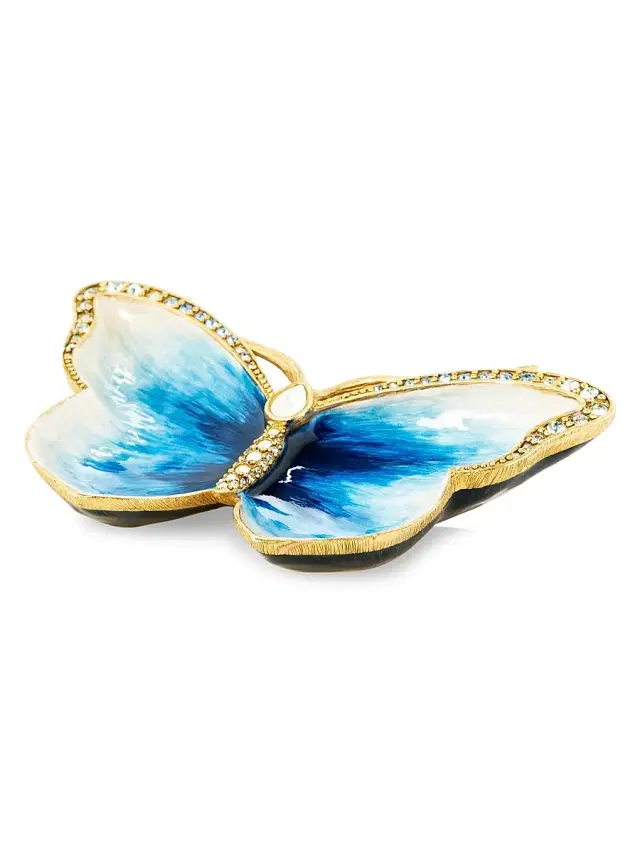 Juliet Butterfly Trinket Tray - Blue Juliet Butterfly Trinket Tray - Blue