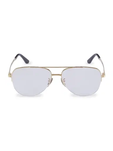 Cartier Men's Core Range 58MM Aviator Optical Glasses - Gold Transparent | Thumbnail 2