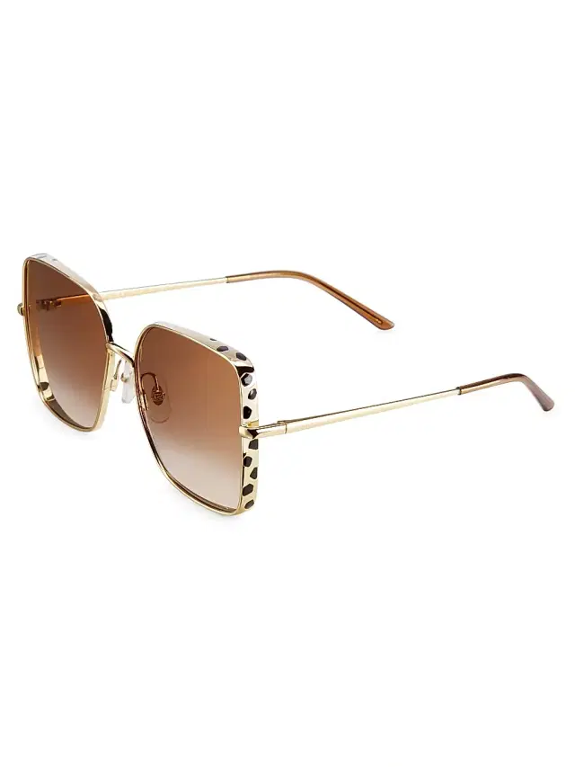 Women's Panthère De  59MM Square Sunglasses - Gold
