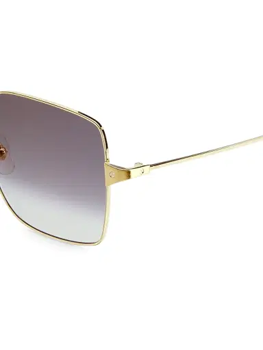 Cartier Women's Santos De 57MM Square Sunglasses - Smooth Gold | Thumbnail 3