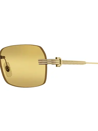 Cartier Men's Première De 58MM Rimless Rectangular Sunglasses - Gold | Thumbnail 3 Cartier Men's Première De 58MM Rimless Rectangular Sunglasses - Gold | Thumbnail 3