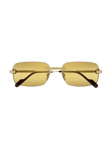 Cartier Men's Première De 58MM Rimless Rectangular Sunglasses - Gold | Thumbnail 1 Cartier Men's Première De 58MM Rimless Rectangular Sunglasses - Gold | Thumbnail 1