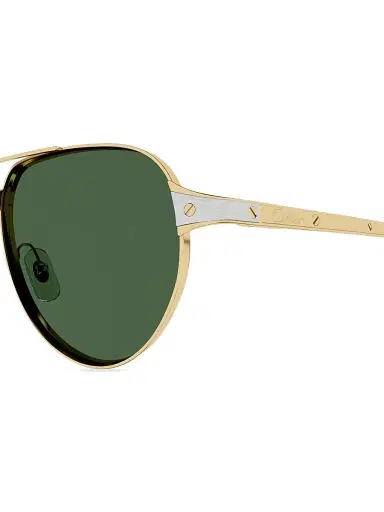 Cartier Men's Santos Evolution 59MM Pilot Sunglasses - Gold | Thumbnail 3 Cartier Men's Santos Evolution 59MM Pilot Sunglasses - Gold | Thumbnail 3