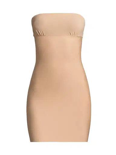 Commando Women's Two-Faced Tech Strapless Slip Dress - Beige - Size XL | Thumbnail 1