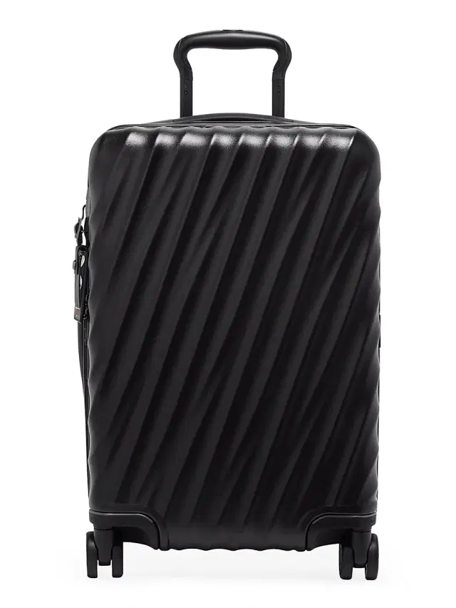 19 Degree Hard-Case Carry-On Suitcase - Black Texture 19 Degree Hard-Case Carry-On Suitcase - Black Texture