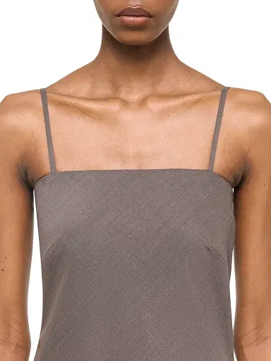 Helmut Lang Women's Layered Wool Scarf-Hem Dress | Thumbnail 6