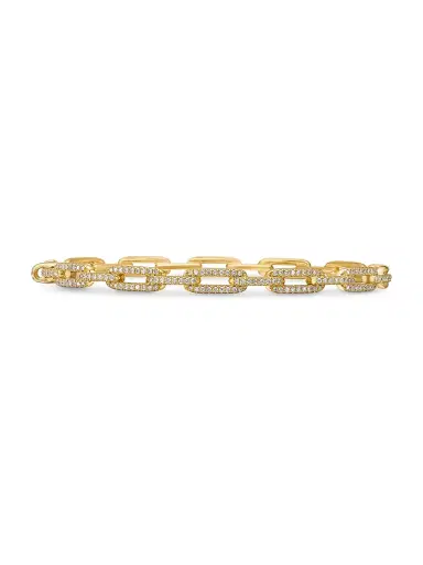 David Yurman Women's Stax Chain Link Bracelet in 18K Yellow Gold - Gold | Thumbnail 1 David Yurman Women's Stax Chain Link Bracelet in 18K Yellow Gold - Gold | Thumbnail 1