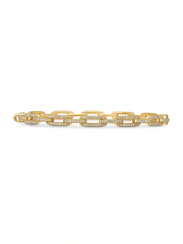 Women's Stax Chain Link Bracelet in 18K Yellow Gold - Gold
