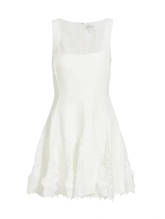 Milly Women's Ariel Cady 3D Lace Minidress - Ecru