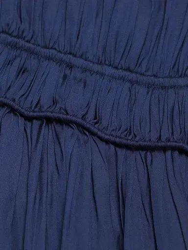 Elie Tahari Women's Whisper Shirred Dress - Lapis | Thumbnail 7