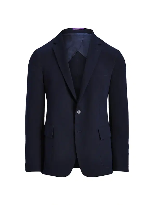 Ralph Lauren Purple Label Men's Wool Notch Lapel Blazer - Navy