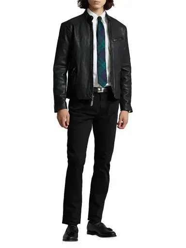 Polo Ralph Lauren Men's Lambskin Café Racer Jacket | Thumbnail 2