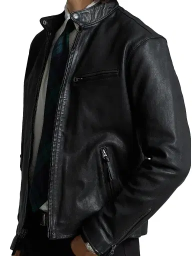 Polo Ralph Lauren Men's Lambskin Café Racer Jacket | Thumbnail 6