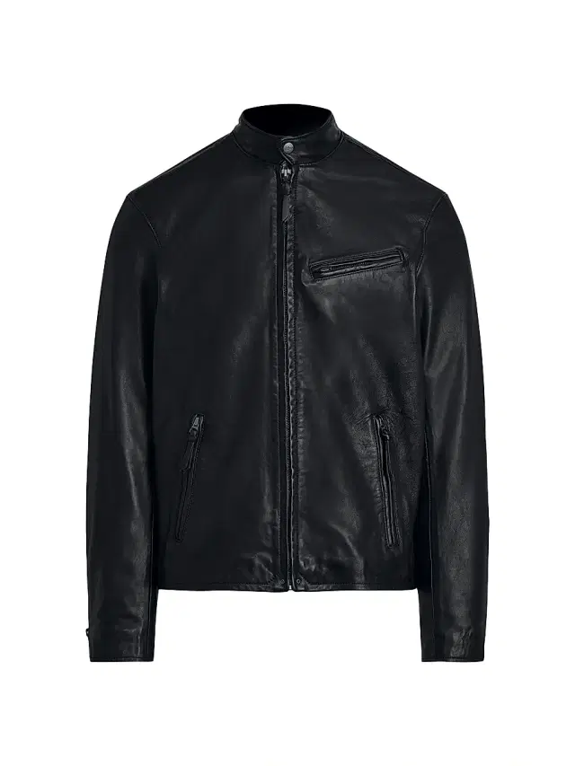 Polo Ralph Lauren Men's Lambskin Café Racer Jacket - Black
