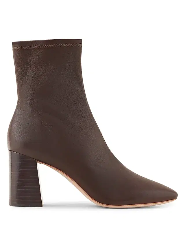 Women's Elise Leather Ankle Boots - Chocolate