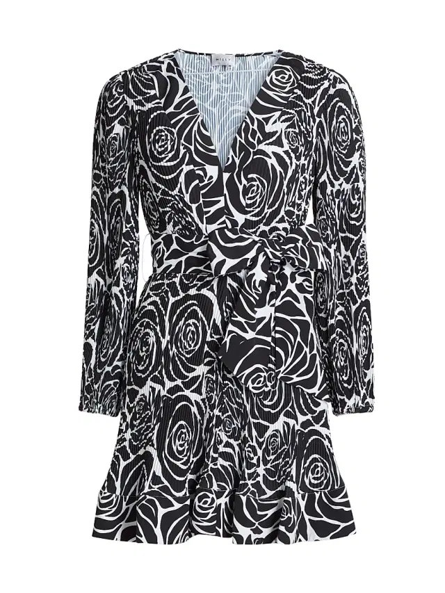Milly Women's Classy Liv Rose Minidress - Black Rose