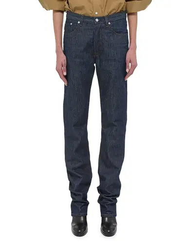 Helmut Lang Women's Mid-Rise Straight-leg Jeans - Raw Indigo | Thumbnail 3
