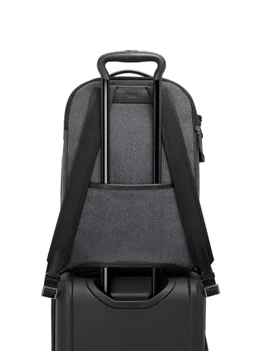 TUMI Men's Harrison Warren Nylon & Leather Backpack - Dark Charcoal | Thumbnail 5 TUMI Men's Harrison Warren Nylon & Leather Backpack - Dark Charcoal | Thumbnail 5