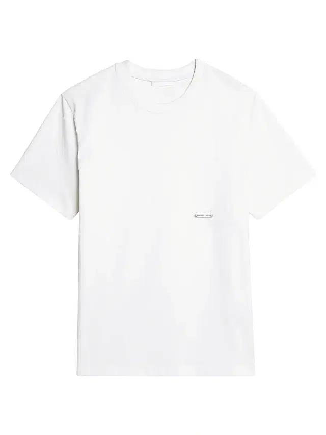 Men's Metal Logo Cotton T-Shirt - White