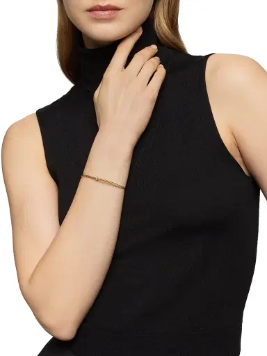 David Yurman Women's Cable 18K Gold & Diamond Station Cuff Bracelet - Gold | Thumbnail 2 David Yurman Women's Cable 18K Gold & Diamond Station Cuff Bracelet - Gold | Thumbnail 2