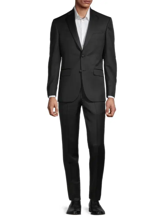 Men's Jenner Notched Lapel Tuxedo - Black Men's Jenner Notched Lapel Tuxedo - Black