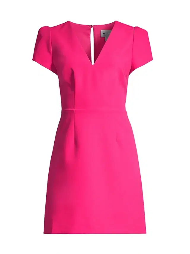 Milly Women's Atalie Short-Sleeve Minidress -  Pink