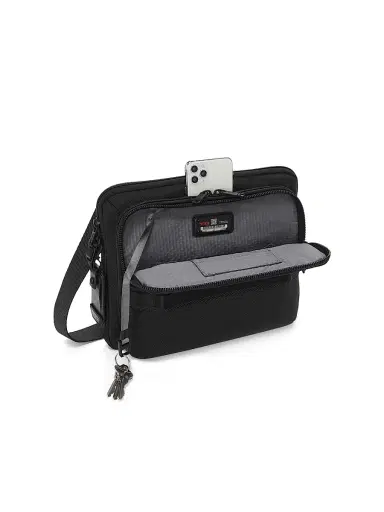 TUMI Men's Alpha Bravo Service Crossbody - Black | Thumbnail 3