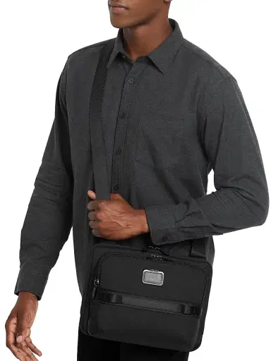 TUMI Men's Alpha Bravo Service Crossbody - Black | Thumbnail 5