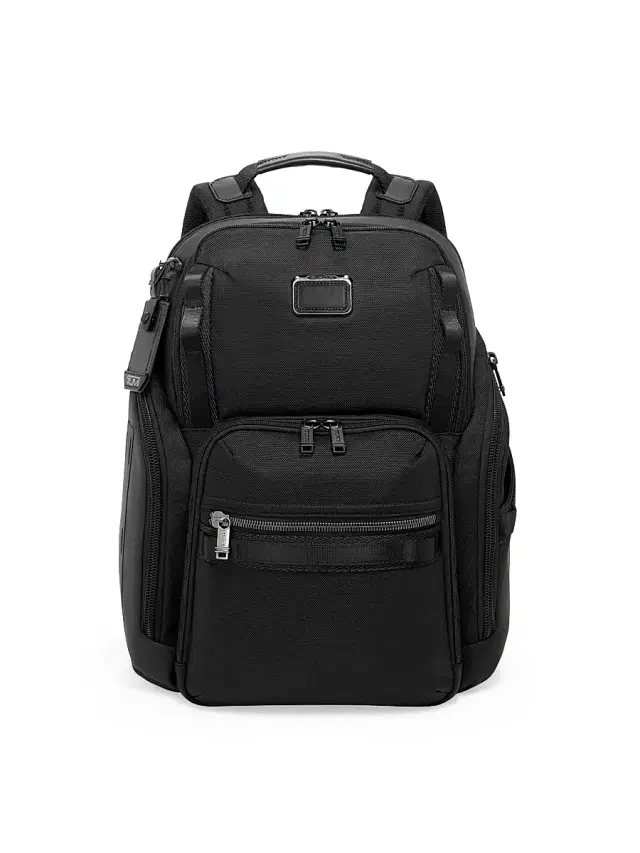 TUMI Men's Alpha Bravo Backpack - Black