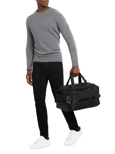TUMI Men's Alpha Bravo Mason Duffel Bag - Black | Thumbnail 6