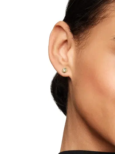 David Yurman Women's Infinity Stud Earrings with Diamonds - Yellow Gold | Thumbnail 2 David Yurman Women's Infinity Stud Earrings with Diamonds - Yellow Gold | Thumbnail 2