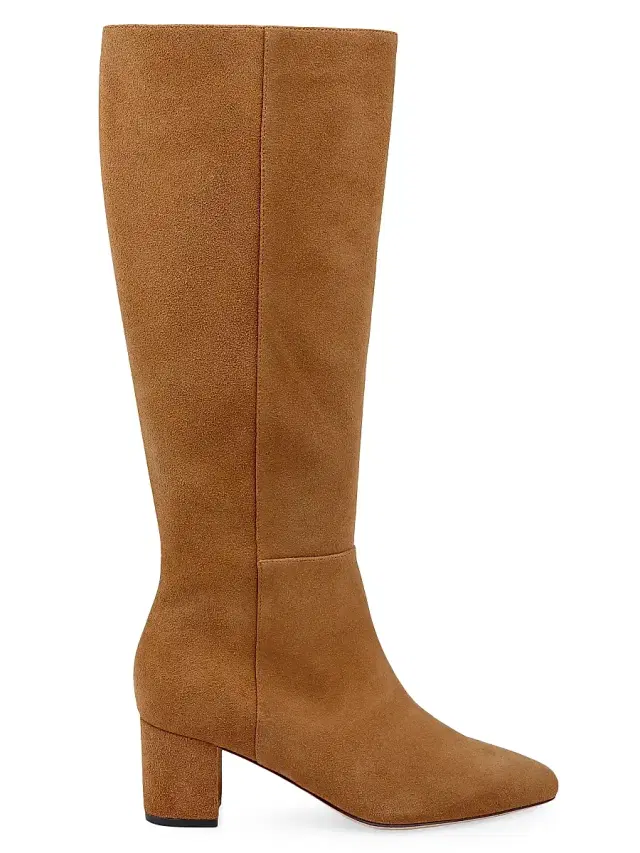 Women's Eugenie 60MM Suede Boots - Biscotti