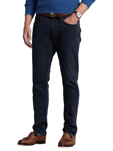 Polo Ralph Lauren Men's Sullivan Slim Knit-Like Chino Pants - Aviator Navy | Thumbnail 3