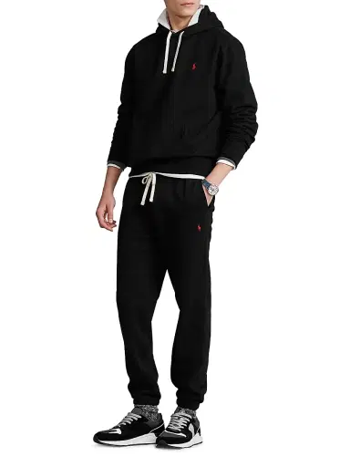 Polo Ralph Lauren Men's Cotton Fleece Athletic Pants - Polo Black | Thumbnail 2 Polo Ralph Lauren Men's Cotton Fleece Athletic Pants - Polo Black | Thumbnail 2